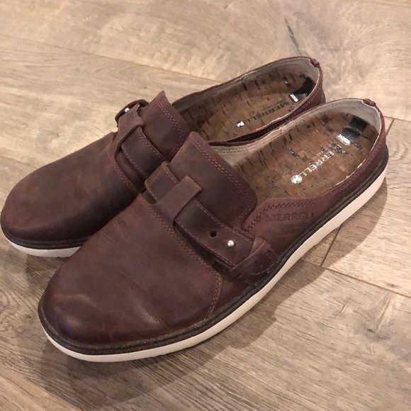 Merrell Select Fresh Slip On Clog Size 9M Leather - Picture 1 of 6